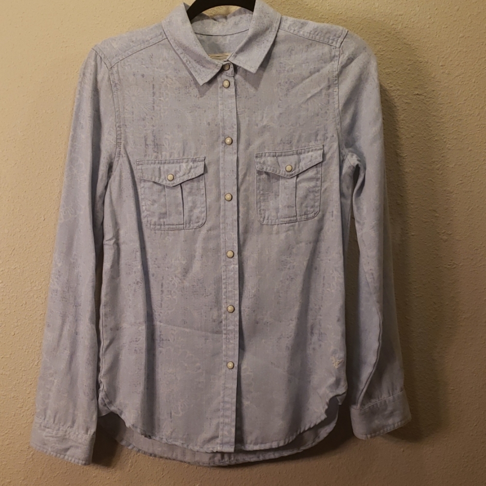 American Eagle Blue Button Down